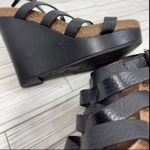 SAM EDELMAN NAYLA LEATHER WEDGES SANDAL 9.5 - Picture 11 of 16